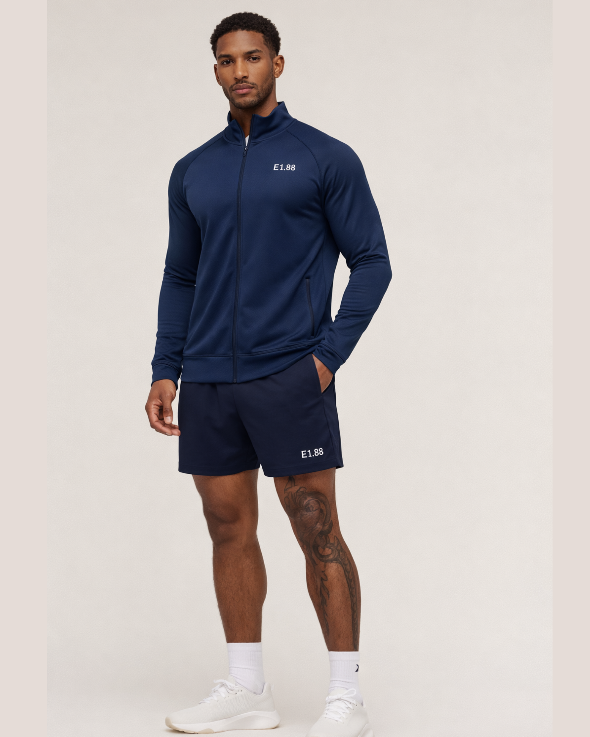 E1.88 Performance Men Zipper Jacket Blue