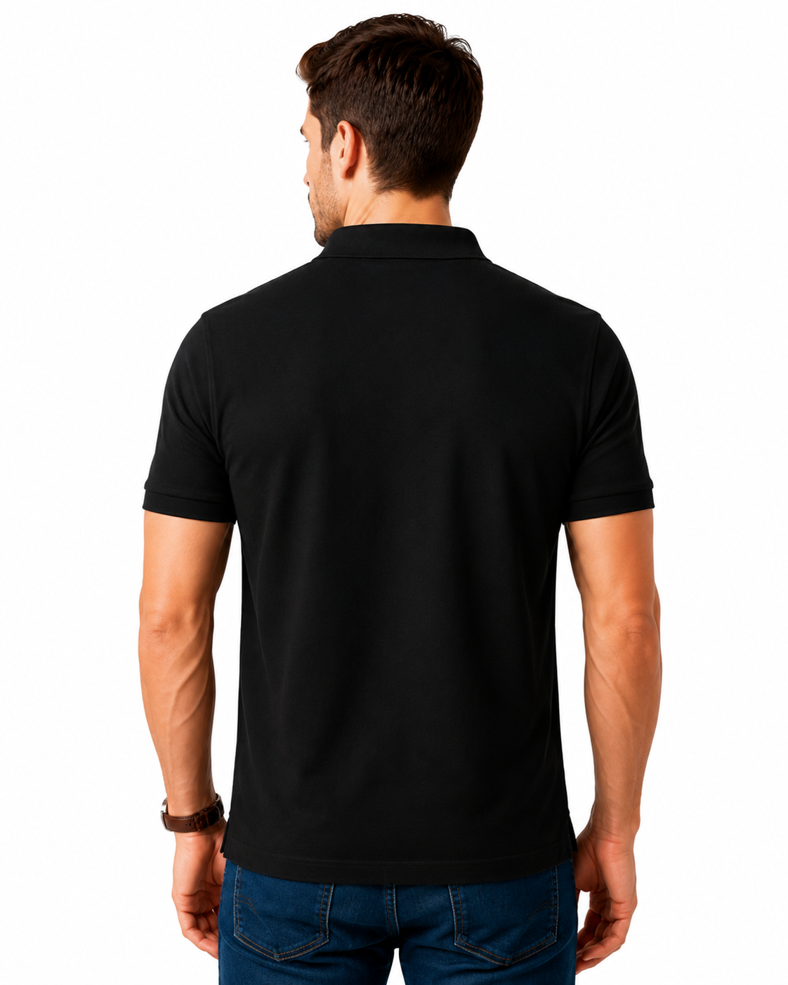 E1.88 Black Core Polo T-Shirt
